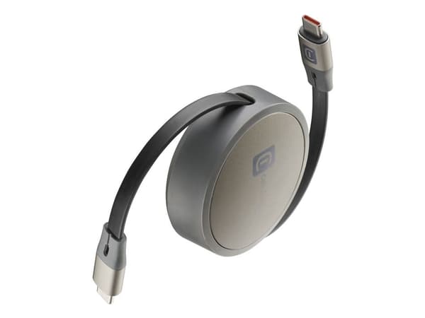 Cellularline USBDATAROLLER5A1MK, 1 m, USB C, Grå