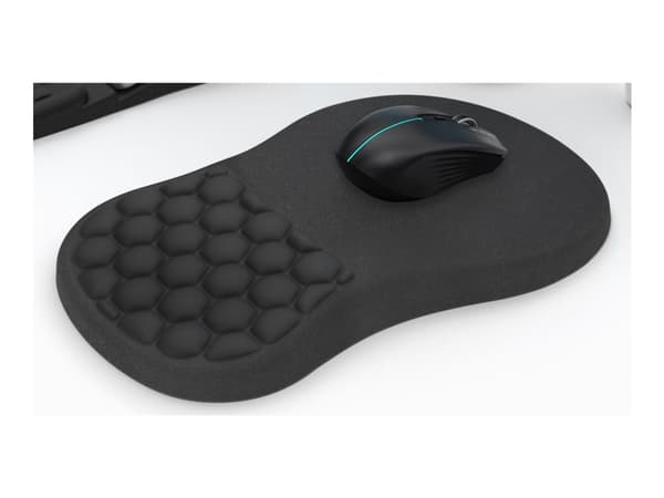 DELTACO MA-0100 - Musmatta - ergonomic - svart
