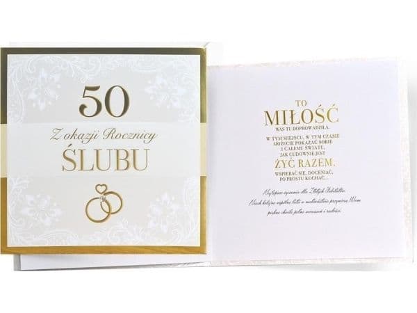 Primus bröllopsårsdag 50-års inbjudningskort