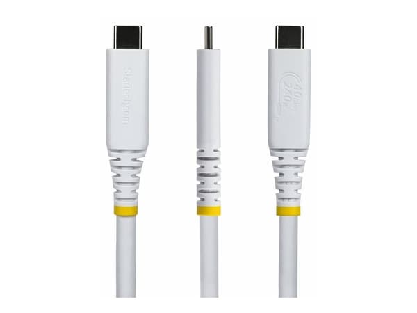 StarTech - USB-kabel - USB-C (hann) til USB-C (hann) - USB4 / Thunderbolt / DisplayPort 2.1 - 5 A - 1 m - passiv, up to 40 Gbps data transfer rate,...