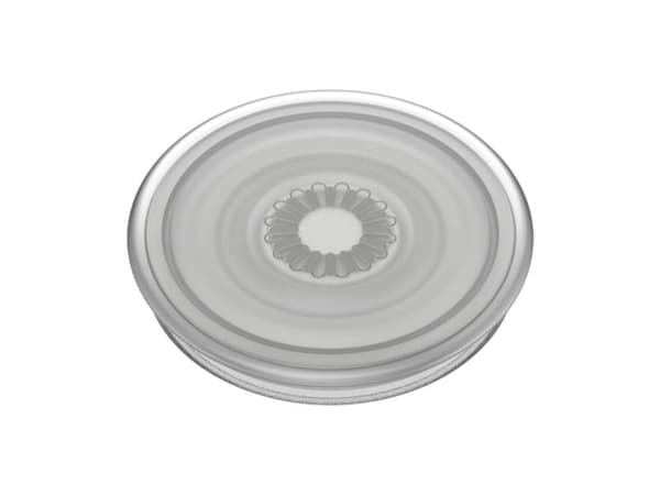 PopSockets PlantCore, Grepp, Grå, Translucent, Symmetriskt mönster, Universal, 1 styck, 38,8 mm