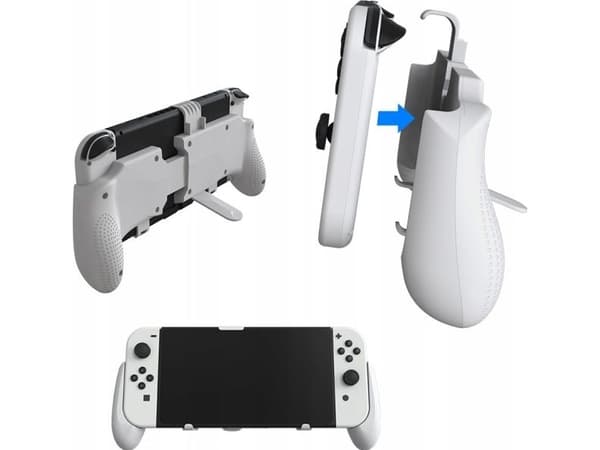 JYS grepp/hållare till Nintendo Switch OLED / Lite vit