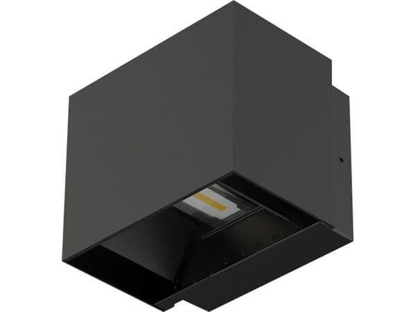 TANGO LED 10W CCT 2700-3000-4000K 830LM SORT med UP/DOWN justerbart lys