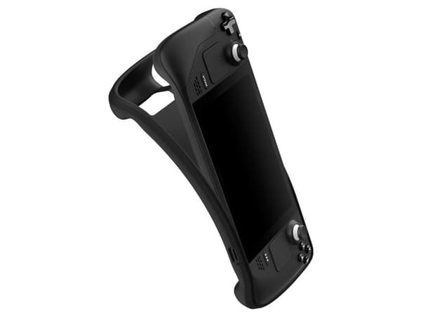Spigen Rugged Armor, Etui, Damp, Sort, Termoplastisk polyuretan (TPU), Steam Deck