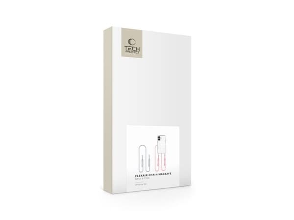 Tech-Protect FlexAir Chain Magsafe do iPhone 16 szary/rózowy