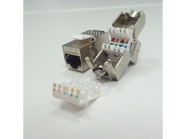 Netrack Keystone Jack Module - Modulär insättning - CAT 6 - FTP - RJ-45 - silver