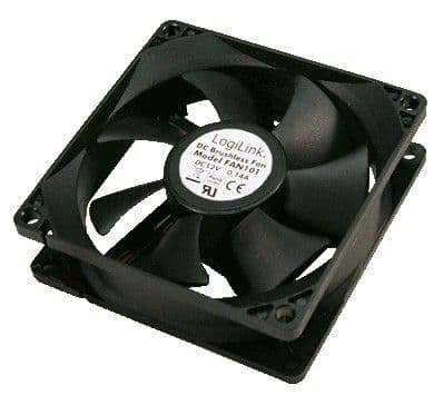 LogiLink PC case cooler, Fan, Svart