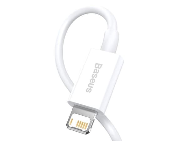 Baseus CALYS-C02, 2 m, USB A, Lightning, Uros, Uros, Valkoinen