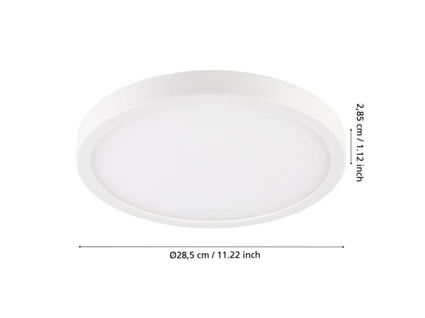 EGLO ARGOLIS 2 ULKOKATTO Ø285 VALKOINEN