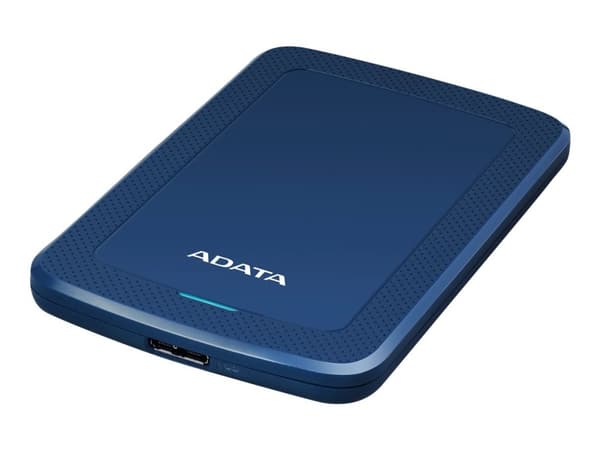 ADATA HV300 - Harddisk - 2 TB - ekstern (bærbar) - USB 3.1 - 256-bit AES - blå