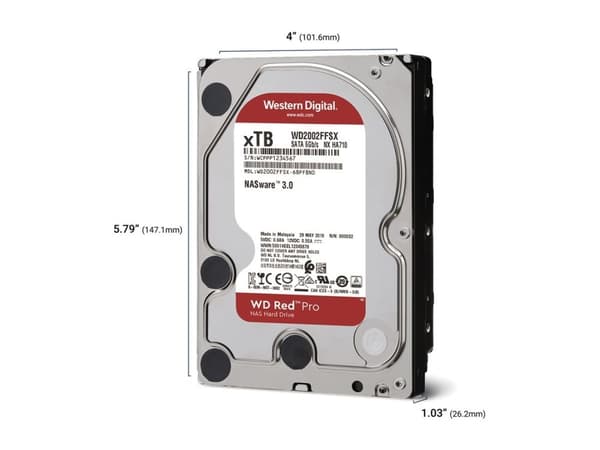 WD RED PRO 24TB 3,5 TOMMER SATA