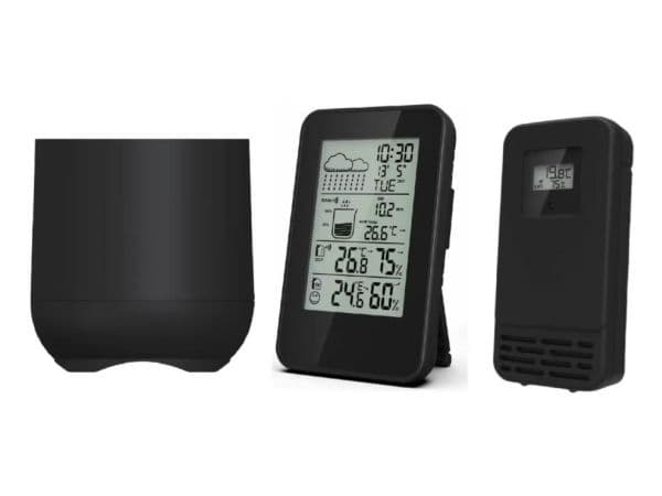 Denver WSR-560, Svart, Regnsensor, Termometer, Termometer, 20 - 90%, 20 - 90%