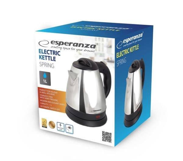 Esperanza Spring vattenkokare EKK116S silver
