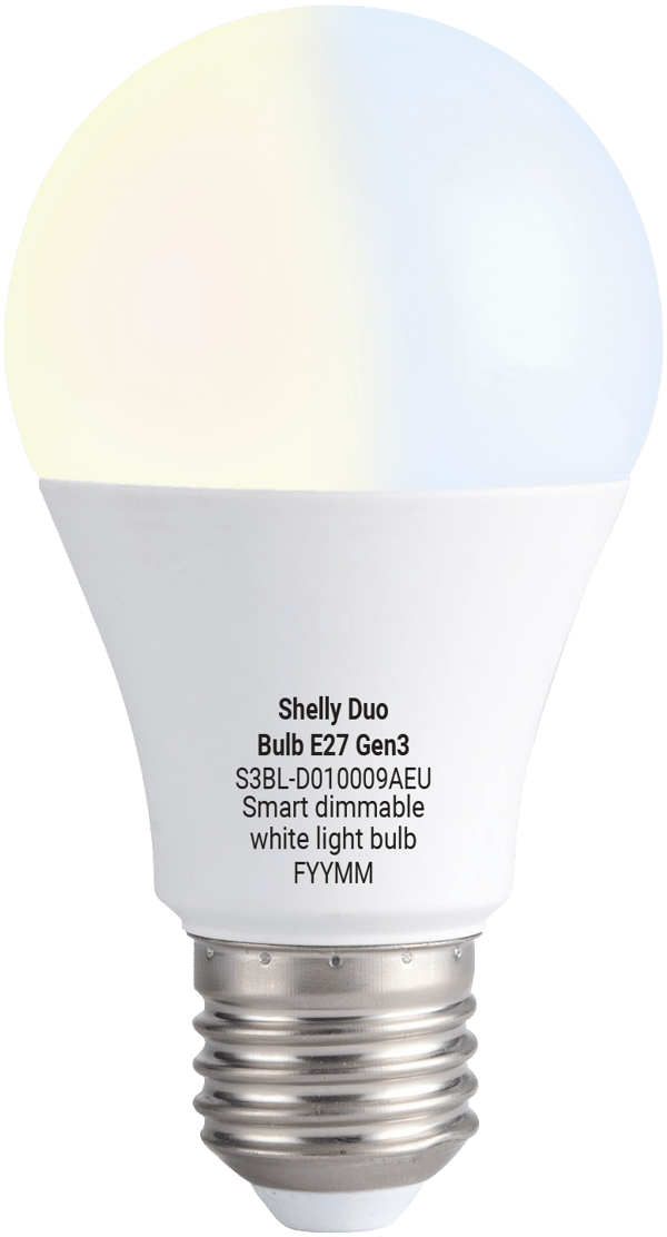 Shelly Duo Bulb E27 Gen3