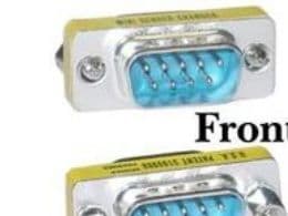 MicroConnect Mini - Växlingskontakt - DB-9 (hane) till DB-9 (hane)