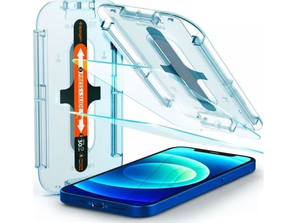 Spigen AGL01801, Apple, iPhone 12 / iPhone 12 Pro, Läpinäkyvä, 2 kpl