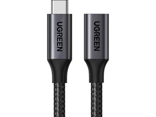USB-Ugreen USB-C 3.2 Extender kaapeli UGREEN US372 USB-C uros USB-C Gen 2 naaras 1m (musta)