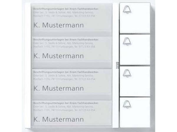 Siedle knappmodul 4 knapper TM 612-4 SM 200035528-00 ( 200035528-00 )