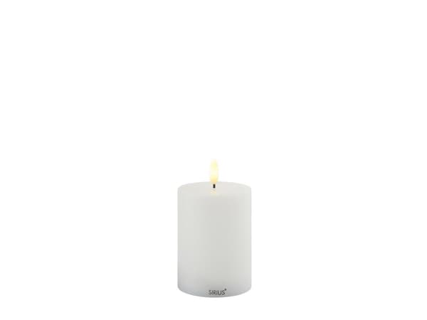 Sirius Sille Uppladdningsbar, Ø7,5xH10cm, vit