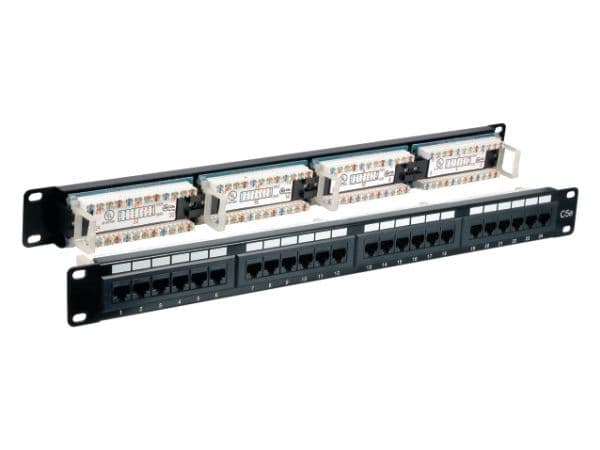 EFB Elektronik 37585.1, 5000 Mbit/s, RJ-45, Gull, U/UTP (UTP), Sort, Rackmontering