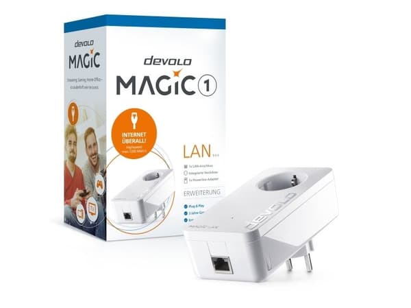 devolo Magic 1 LAN - Brygga 1GbE, HomeGrid - vägginsticksbar