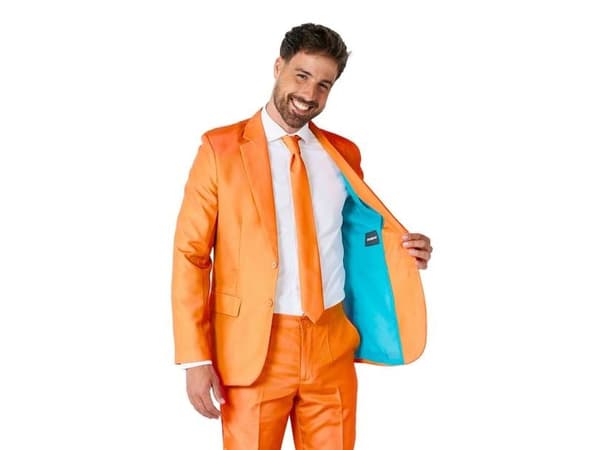 Suitmeister orange kostym