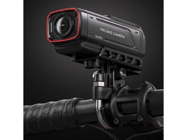 AKEEYO 730Pro 4K styrefeste videokamera for sykkel og motorsykkel - sort