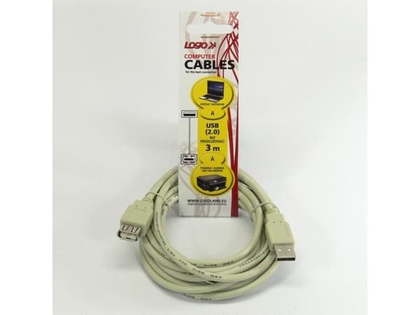 USB-kabel Logo USB-A till 3 m (15851)