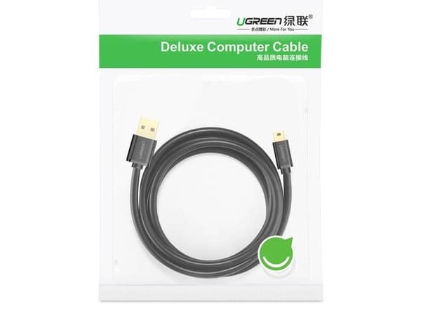 Ugreen US132, 1,5 m, USB A, Mini-USB A, USB 2.0, 0,48 Gbit/s, Svart