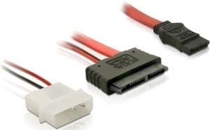 Delock - SATA-adapter - Micro SATA (hann) til SATA-kombo (hunn)