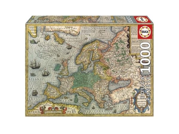 Educa 1000-kort över Europa