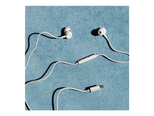 Sudio V3 - Ørepropper med mikrofon - i øret - kablet - USB-C - hvit