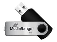 MediaRange USB Flexi-Drive - USB-flashstasjon - 8 GB - USB 2.0