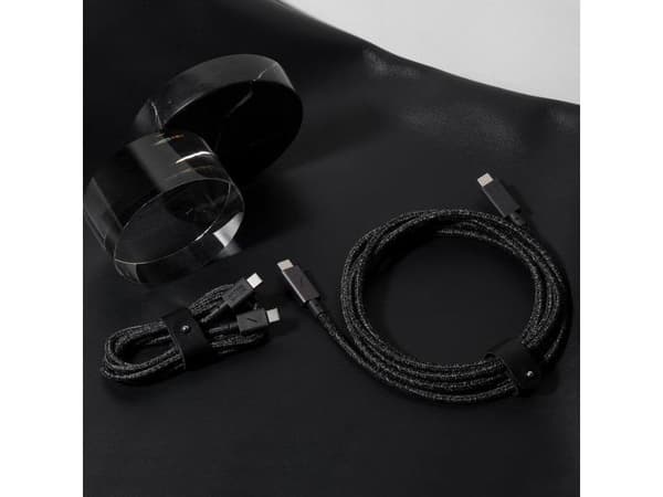 Native Union BELT-C-ZEB-2-NP, 1,2 m, USB C, USB C, Sort, Hvit