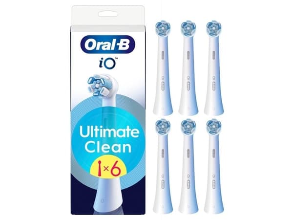 Oral-B iO UltimateClean børstehoder 6-pk (hvit)