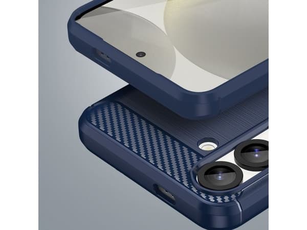 Carbon Case silikondeksel til iPhone 16e - blå