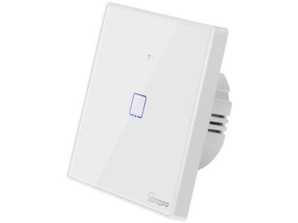 Sonoff T2EU1C-RF, Vit, Plast, Väggmontering, 0.433 GHz, 86 mm, 9 mm