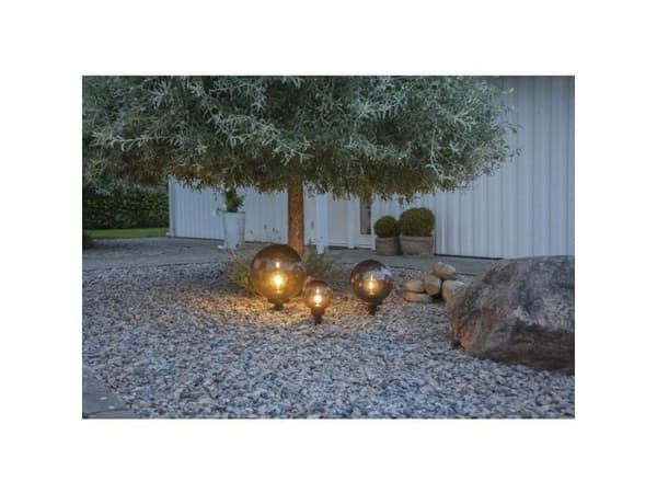 EGLO MONTEROLLO SMOKE ute kulelampe E14 Ø400 m/sonde SORT-TRANSP.