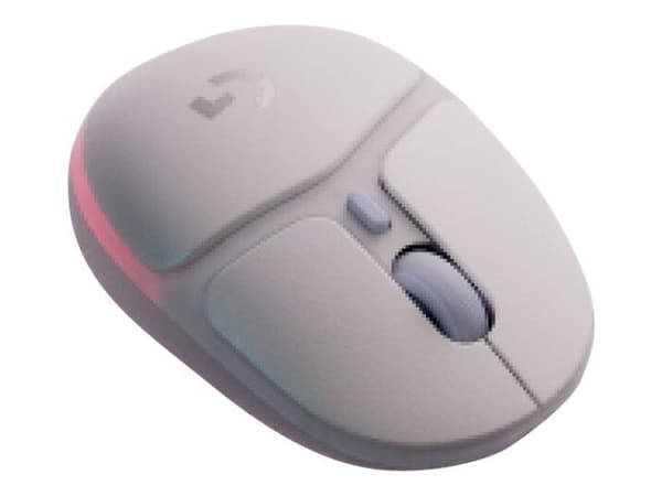 Logitech G G705 - Mus - små hender - 6 knapper - trådløs - Bluetooth - USB Logitech LIGHTSPEED-mottaker - hvit