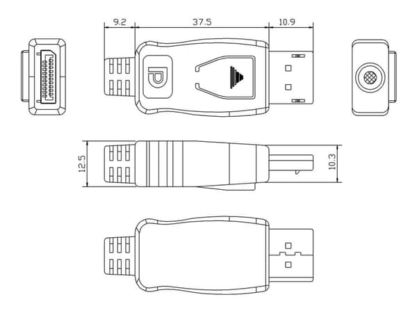 Vision Techconnect - DisplayPort-kaapeli - DisplayPort (han) til DisplayPort (han) - 2 m - hvid - hvid