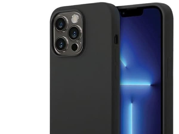 BMW silikon metall logo iPhone 15 Pro Max-deksel - sort