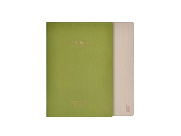 KOZO Notatbok A5 2-pk Sand / Olive