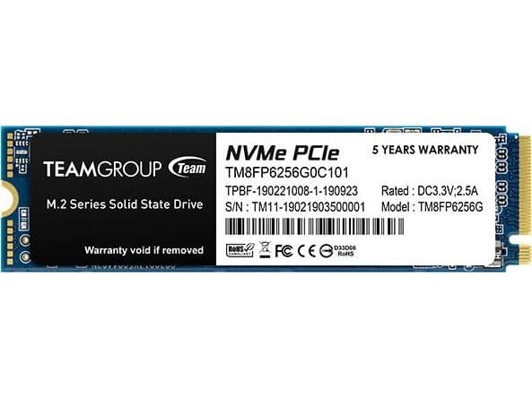 Team Group MP33, 256 GB, M.2, 1600 MB/s