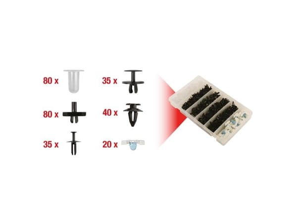 KS Tools 420.0050 #####Kiinnitysklipsisarja