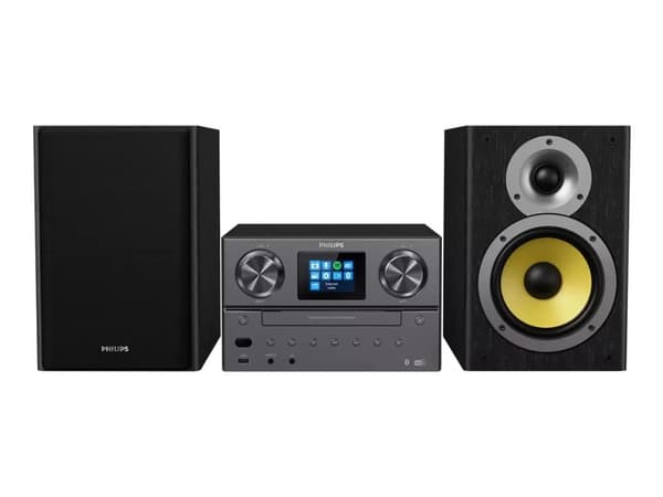 Philips | TAM8905/10 - Mikrosystem - DAB+/Bluetooth/CD/Spotify Connect - 2 x 50 Watt (Totalt) - Sort