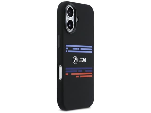 BMW M Silicon Horizontal Line MagSafe Case for iPhone 17 - Black