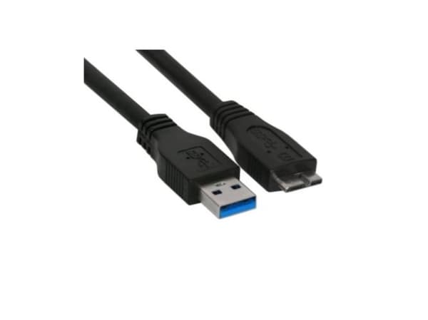 InLine 35410, 1 m, USB A, Micro-USB B, USB 3.2 Gen 1 (3.1 Gen 1), 5 Gbit/sek., Sort