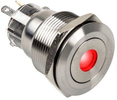 DimasTech vandalsikring/-bryter 22mm Silverline Dot - RGB