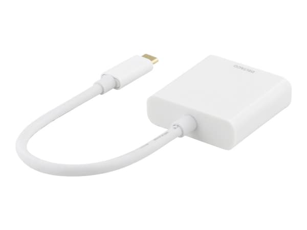 DELTACO USBC-HDMI7 - Ekstern videoadapter - USB-C - HDMI - hvit