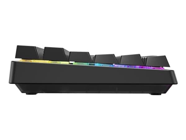 CHERRY XTRFY K33 Compact Wireless, Langaton, USB + RF Wireless + Bluetooth, Mem-chanical key switch, QWERTY, RGB LED, Musta